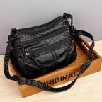 MunaWear - Bags - Liora - Elegant Handbag Made of Supple Material for Everyday and Special Occasions - Black