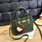 MunaWear - Bags - Liora - Elegant Handbag With Plush Accents For Casual And Formal Occasions - Green