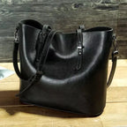 MunaWear - Bags - Liora - Elegant Leather Crossbody Bag With Spacious Design For Everyday Use - Black