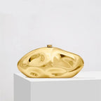 Liora - Elegant Structured Clutch With Gold Finish For Evening Events 0