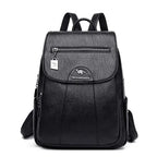 MunaWear - Bags - Liora - Elegant Women's Backpack With Spacious Design For Everyday And Special Occasions - Black / PU Leather