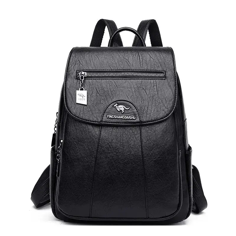 MunaWear - Bags - Liora - Elegant Women's Backpack With Spacious Design For Everyday And Special Occasions - Black / PU Leather