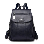 MunaWear - Bags - Liora - Elegant Women's Backpack With Spacious Design For Everyday And Special Occasions - Blue / PU Leather