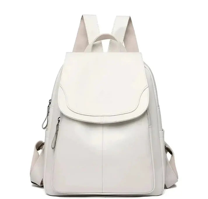 MunaWear - Bags - Liora - Elegant Women's Backpack With Spacious Interior For Work And Events - White