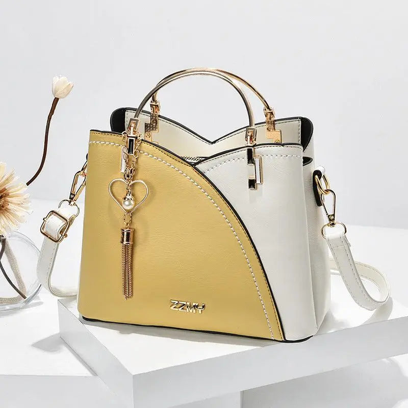 MunaWear - Bags - Liora - Elegant Women's Handbag With Timeless Design For Everyday And Special Occasions - Yellow / White