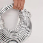 MunaWear - Bags - Liora - Elegant Women's Statement Bag With Knot Details For Fashionable Outings - 