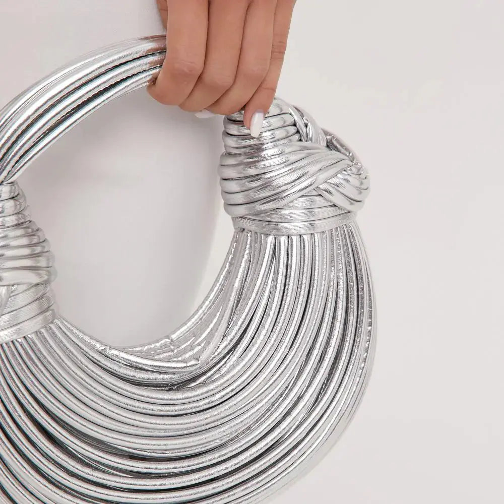 MunaWear - Bags - Liora - Elegant Women's Statement Bag With Knot Details For Fashionable Outings - 