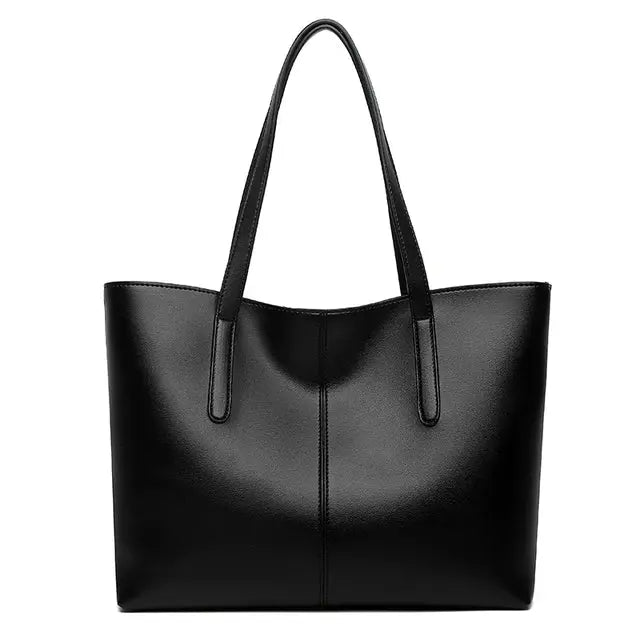 MunaWear - Bags - Liora - Elegant Women's Tote Bag With Large Capacity For Autumn Outings - Black