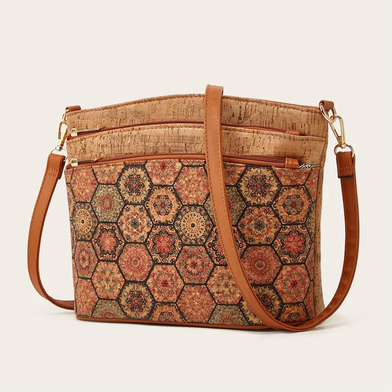 Liora - Ethnic Style Crossbody Bag With Zipper Closure For Everyday Use 6