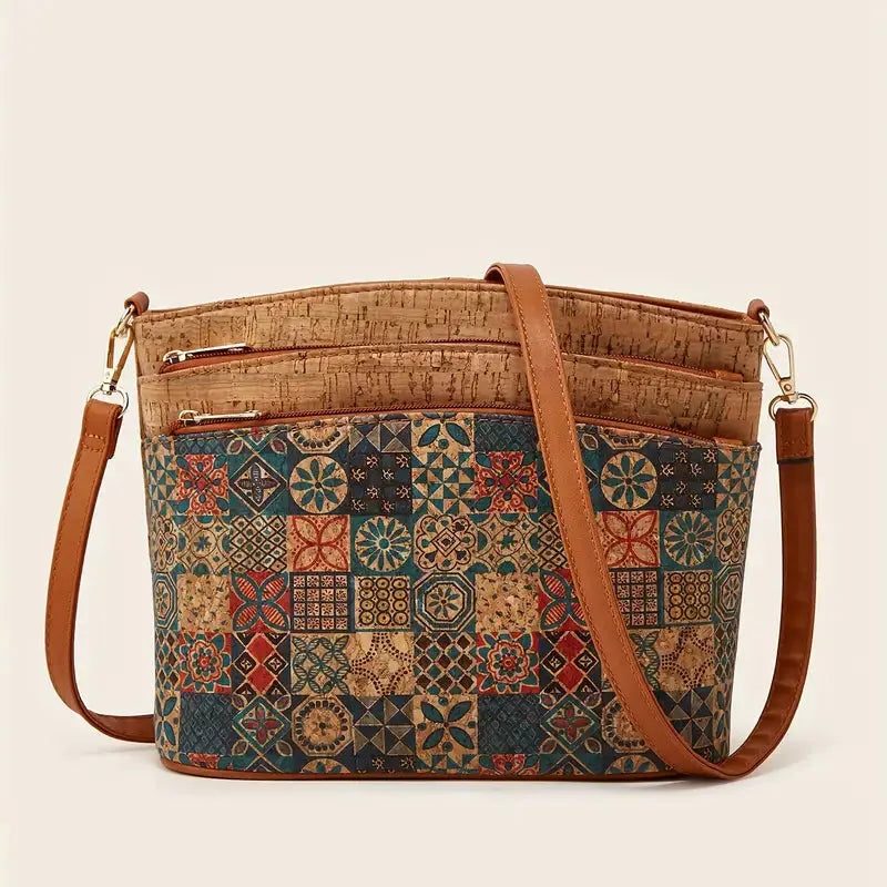 Liora - Ethnic Style Crossbody Bag With Zipper Closure For Everyday Use 8