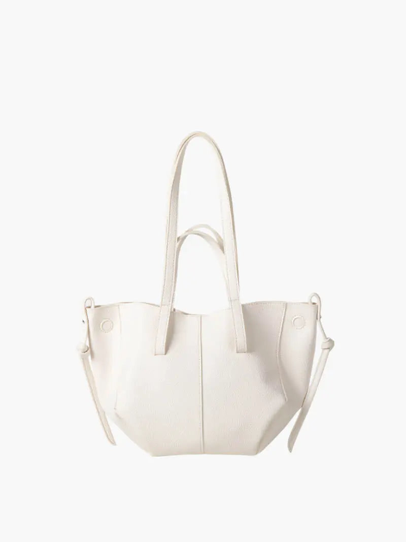 MunaWear - Bags - Liora - Luxurious Shopper Bag With Timeless Design For Everyday Elegance - Cream (Medium)