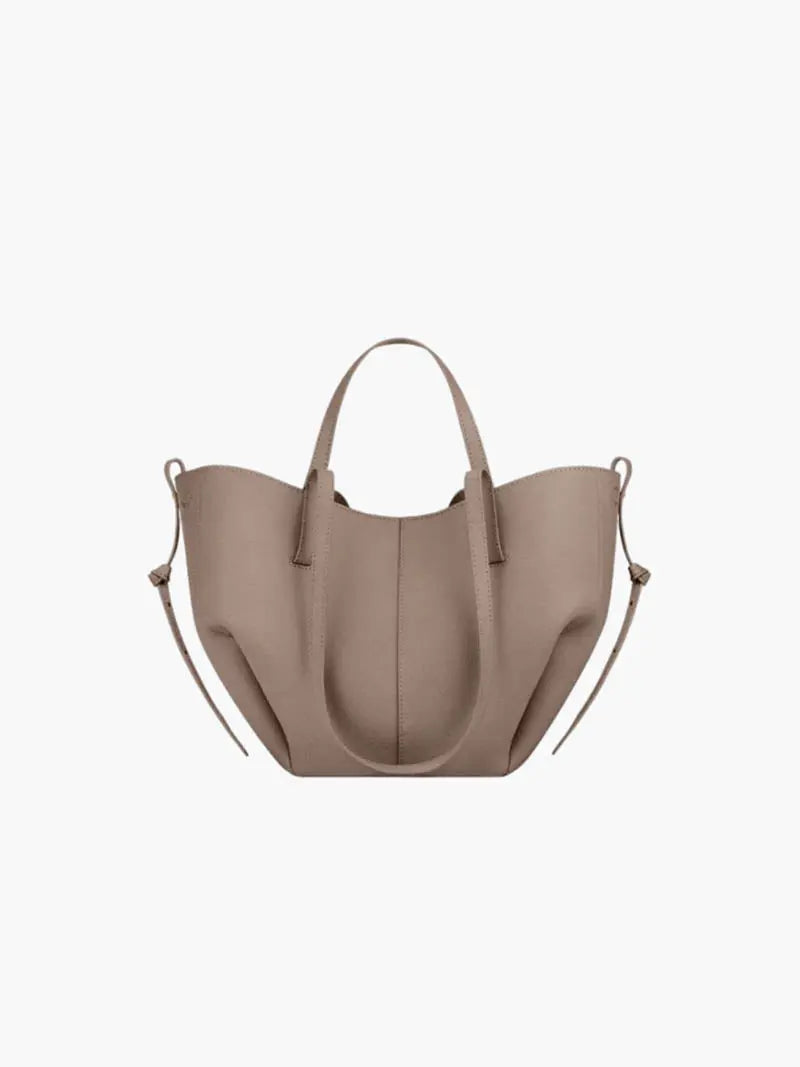 MunaWear - Bags - Liora - Luxurious Shopper Bag With Timeless Design For Everyday Elegance - Taupe (Medium)