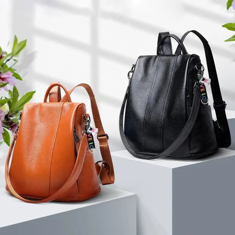 MunaWear - Bags - Liora - Stylish Anti-Theft Backpack With Versatile Carrying Options For Travel And Daily Use - 