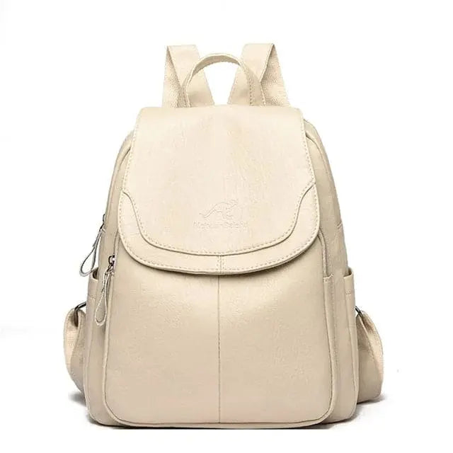 MunaWear - Bags - Liora - Stylish Anti-Theft Backpack for Everyday Use - Beige