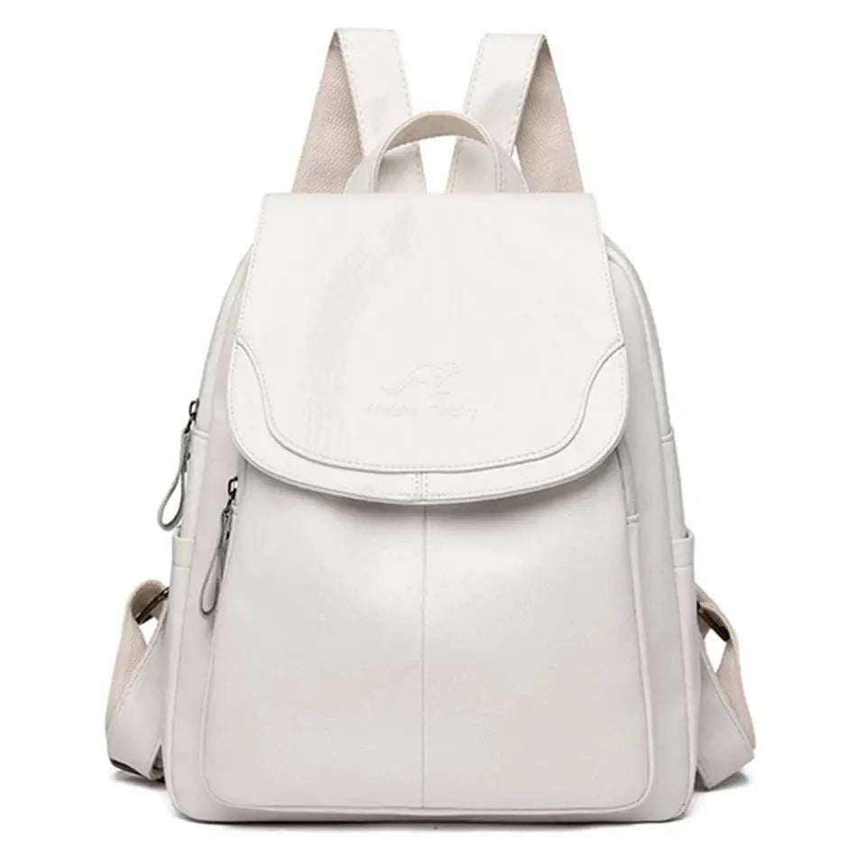 MunaWear - Bags - Liora - Stylish Anti-Theft Backpack for Everyday Use - Pure White