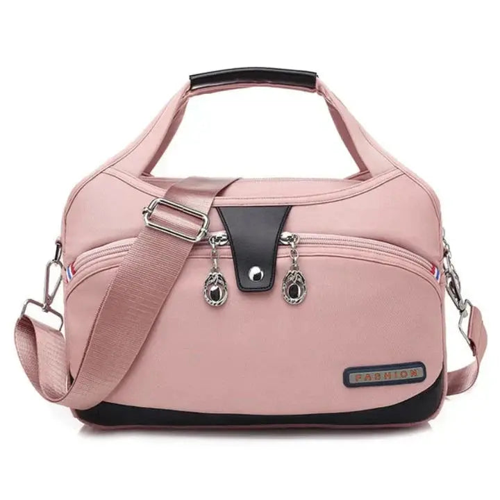 MunaWear - Bags - Liora - Stylish Anti-Theft Handbag With Multiple Compartments For Everyday Use - Pink / 29x12x19cm