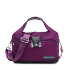 MunaWear - Bags - Liora - Stylish Anti-Theft Handbag With Multiple Compartments For Everyday Use - Purple / 29x12x19cm