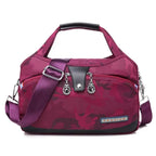 MunaWear - Bags - Liora - Stylish Anti-Theft Handbag With Multiple Compartments For Everyday Use - Rose Red / 29x12x19cm
