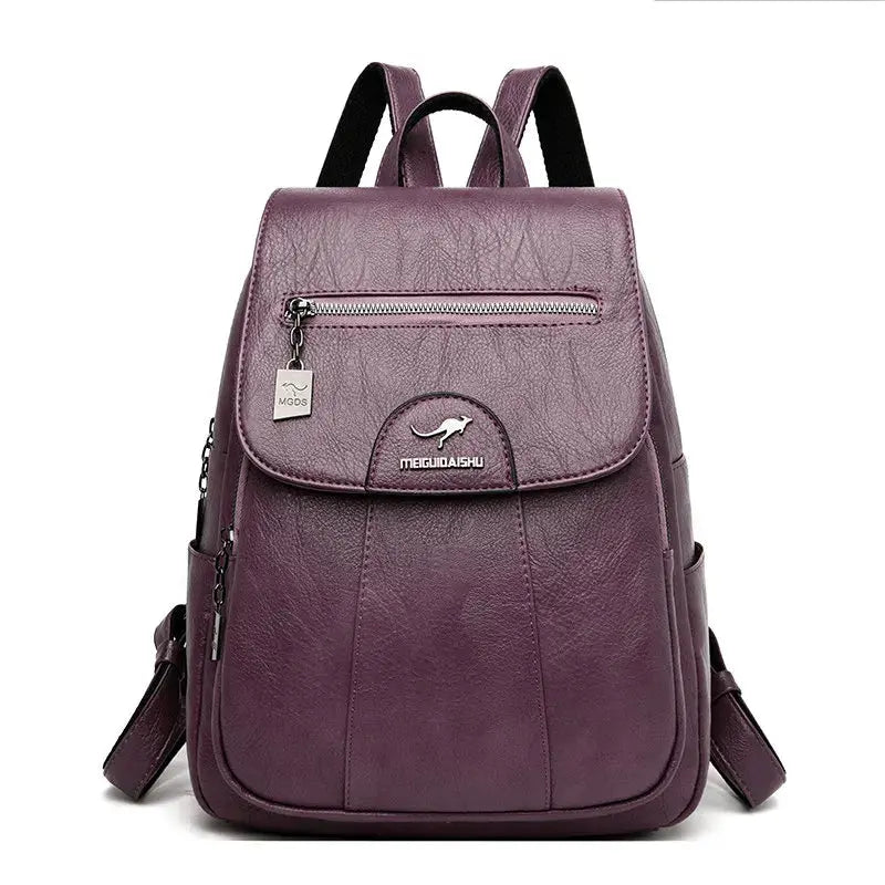 MunaWear - Bags - Liora - Stylish Anti-Theft Travel Backpack With Large Capacity For Daily Adventures - Purple