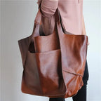MunaWear - Bags - Liora - Stylish Leather Tote Bag With Spacious Design For Everyday Use - Brown
