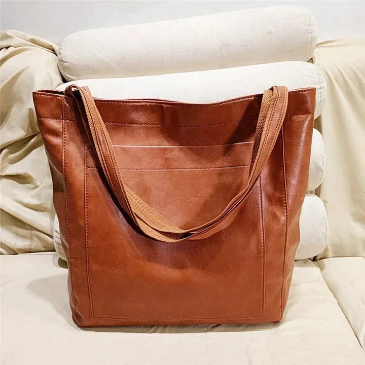 Liora - Stylish Leather Tote Bag With Timeless Design For Everyday Use 1