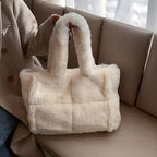 MunaWear - Bags - Liora - Stylish Plush Handbag With Ample Storage For Winter Outings - 