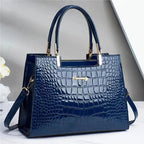 MunaWear - Bags - Liora - Stylish Women's Handbag With Glossy Finish For Casual And Formal Occasions - Blue