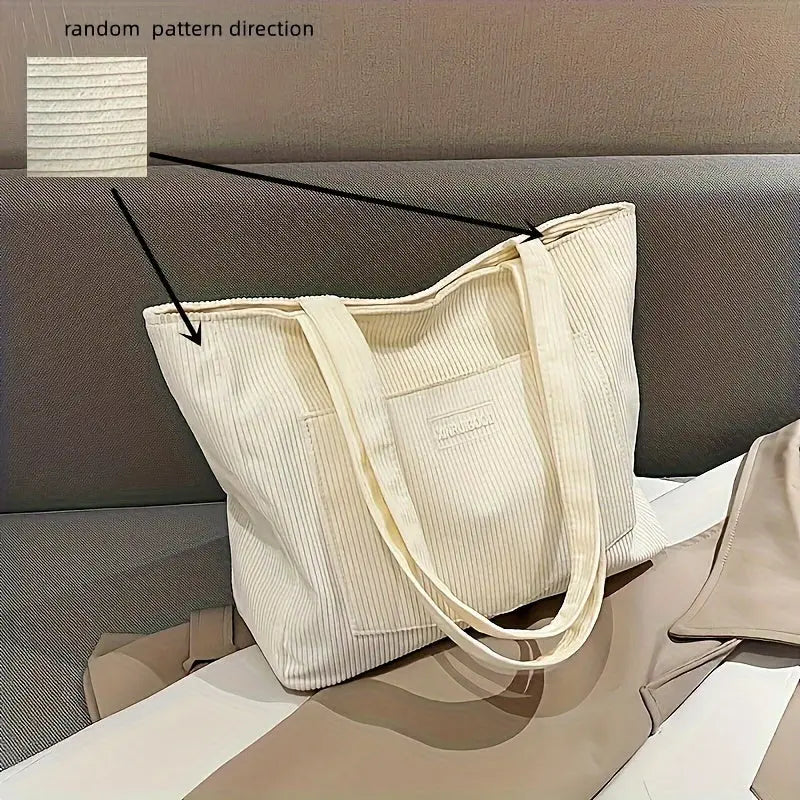 Liora - Stylish Women's Handbag in High-Quality Corduroy for Everyday Use 9