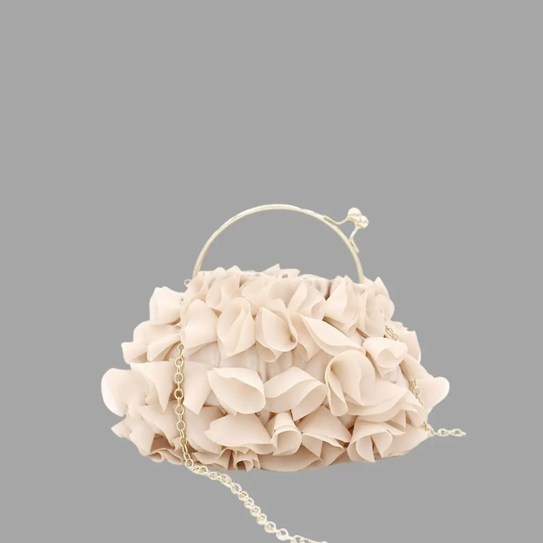 MunaWear - Bags - Liora - Versatile Petal Handbag With Detachable Chain For Any Occasion - Default