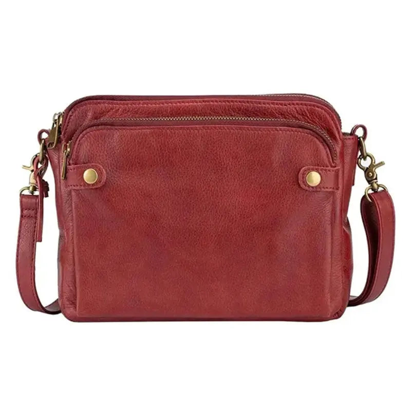 MunaWear - Bags - Liora - Versatile Shoulder Bag With Elegant Design For Everyday Use - Red