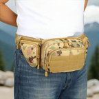 MunaWear - Bags - Maverick Tactical Fanny Pack – Waterproof Nylon – Adjustable Strap – Black – Spacious Design for Outdoor Adventures - 