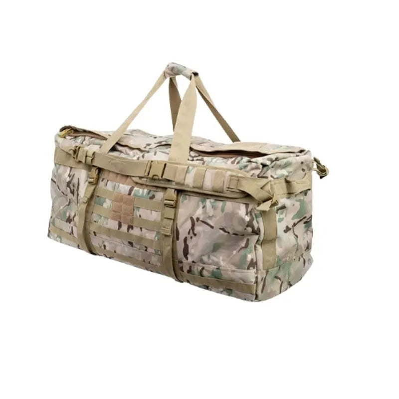 MunaWear - Bags - Titan Tactical Duffel Bag – 106L Capacity – Durable Nylon – Black & Green – Versatile for Hiking, Camping, and Gym - 