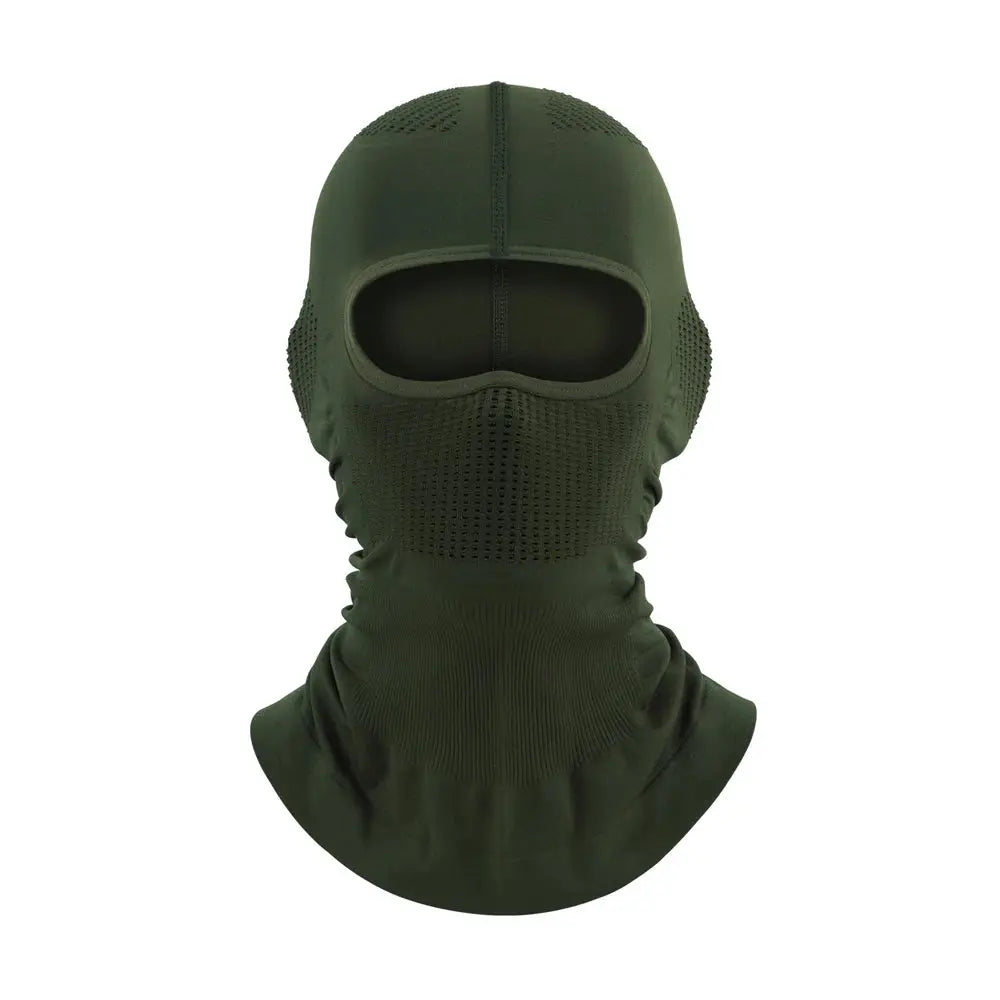 Caden – High-Elasticity Balaclava Hat With Breathable Fabric For Outdoor Sports- Dark Green