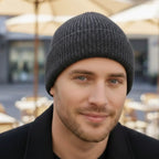 MunaWear - Beanies - Rhys - Luxurious Men's Cashmere Beanie For Cozy Autumn And Winter Wear - 