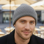MunaWear - Beanies - Rhys - Luxurious Men's Cashmere Beanie For Cozy Autumn And Winter Wear - 