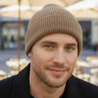MunaWear - Beanies - Rhys - Luxurious Men's Cashmere Beanie For Cozy Autumn And Winter Wear - 