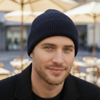 MunaWear - Beanies - Rhys - Luxurious Men's Cashmere Beanie For Cozy Autumn And Winter Wear - 