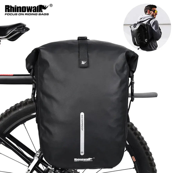 Mia – 20L Waterproof Bike Pannier Bag, Versatile Cycling Backpack & Shoulder Bag Design 1