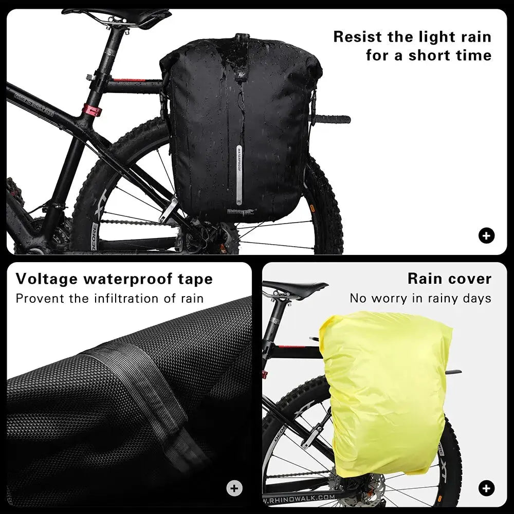 Mia – 20L Waterproof Bike Pannier Bag, Versatile Cycling Backpack & Shoulder Bag Design 4