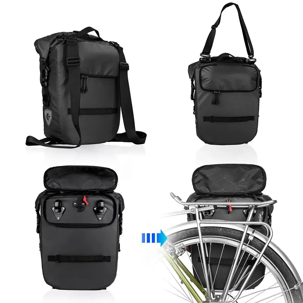Mia – 20L Waterproof Bike Pannier Bag, Versatile Cycling Backpack & Shoulder Bag Design 5