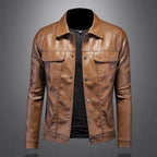 Caden – Premium Men's Leather Biker Jacket With Slim Fit For Casual Outings 0