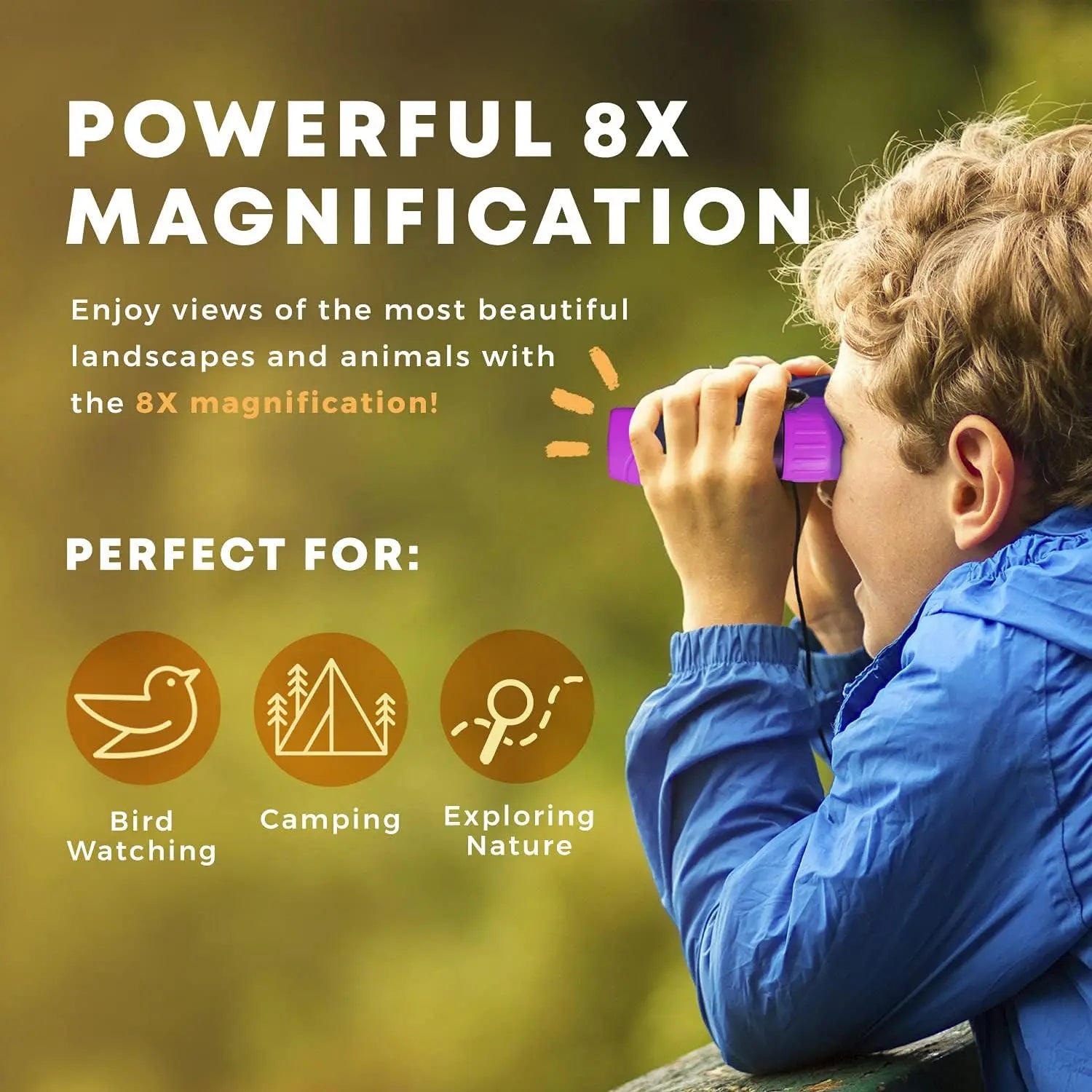 Mia – Lightweight 8x21 Kids Binoculars for Outdoor Adventures 5