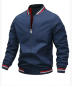 MunaWear - Bomber Jackets - Caden - Lightweight Men's Bomber Jacket With Ribbed Trim For Casual Street Style - 