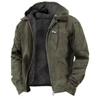 MunaWear - Bomber Jackets - Vornex - Rugged Men's Jacket With Hooded Design For Casual Outings And Everyday Wear - 