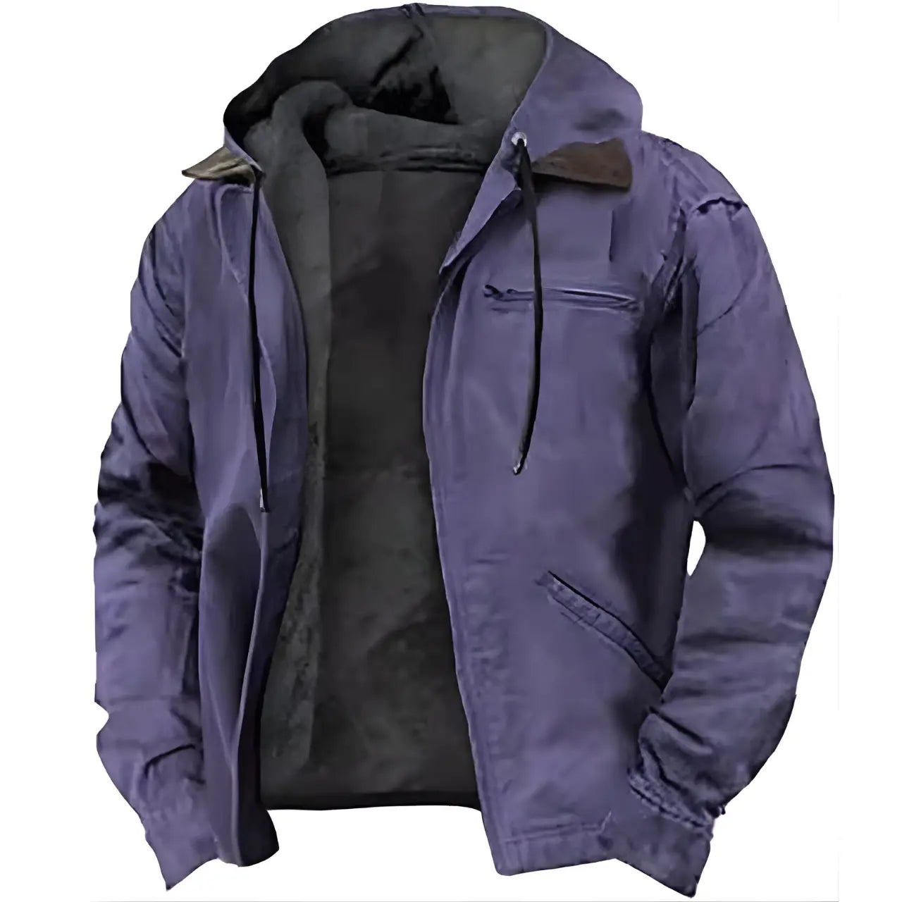 MunaWear - Bomber Jackets - Vornex - Rugged Men's Jacket With Hooded Design For Casual Outings And Everyday Wear - 