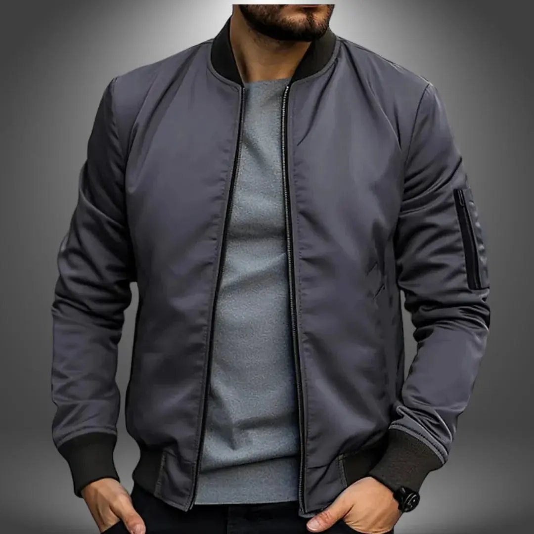Caden - Lightweight Men's Bomber Jacket With Windbreaker Style For Casual Wear 5