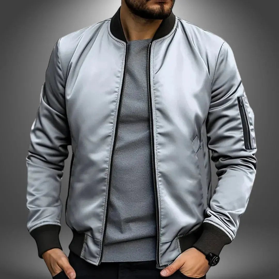 Caden - Lightweight Men's Bomber Jacket With Windbreaker Style For Casual Wear 7