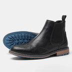 Caden - Classic Men's Chelsea Boots with Brogue Detailing for Smart-Casual Wear 0