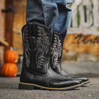Caden - Classic Men's Cowboy Boots With Square Toe Design For Everyday Wear 2