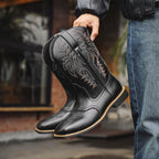 Caden - Classic Men's Cowboy Boots With Square Toe Design For Everyday Wear 0
